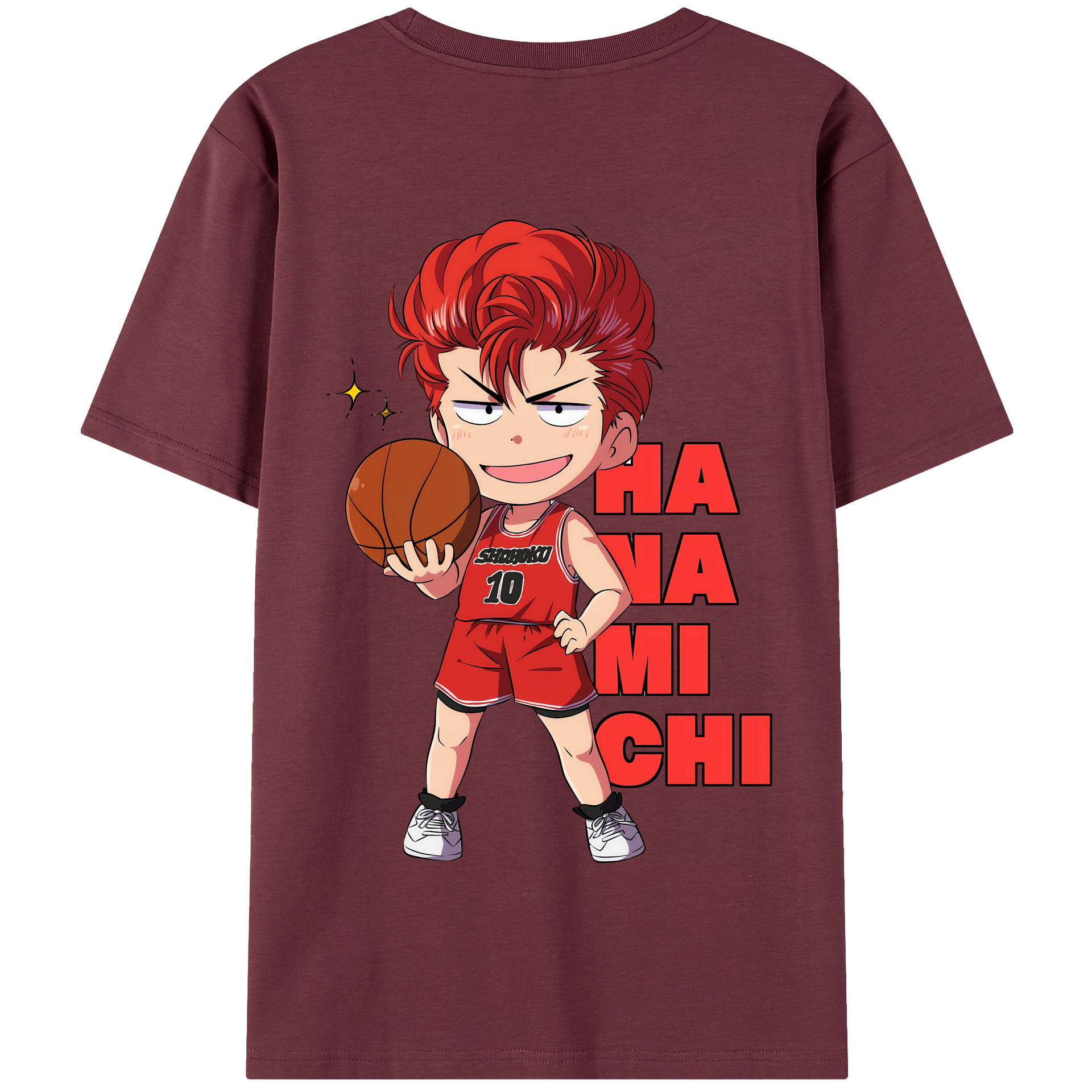 SLAM DUNK／スラムダンク 綿100％半袖Tシャツ（背面プリント）
